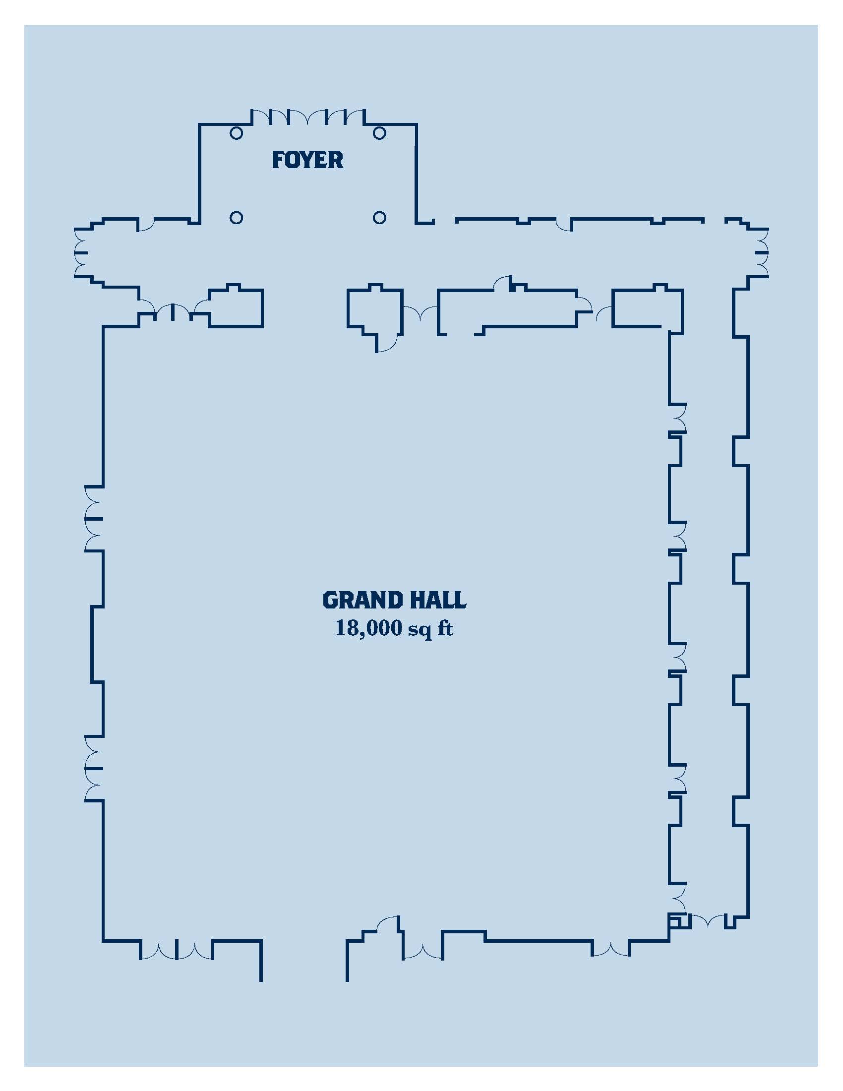 Floor Plans - Grand Hall